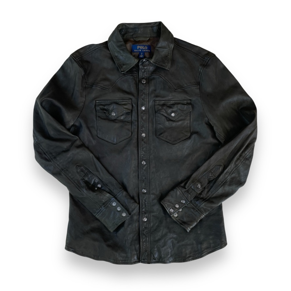 Polo Ralph Lauren Leather Western Shirt